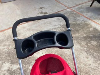 Carrito para mascotas/perros rojo