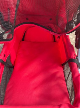 Carrito para mascotas/perros rojo