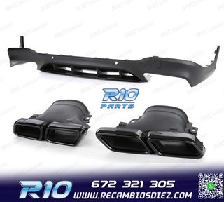 DIFUSOR MERCEDES GLC X253 15-18 LOOK AMG GLC63 PDC + COLAS E