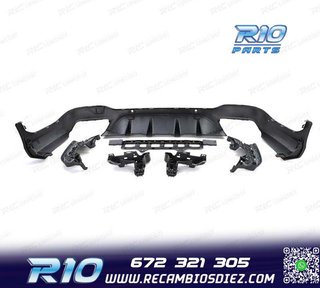 DIFUSOR MERCEDES GLC X253 15-18 LOOK AMG GLC63 PDC + COLAS E