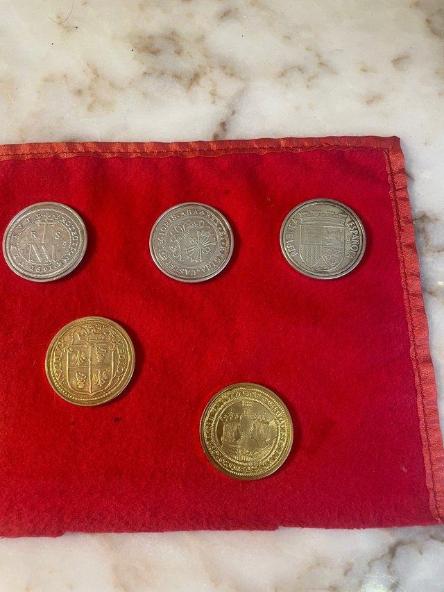 Colección de 7 monedas antiguas