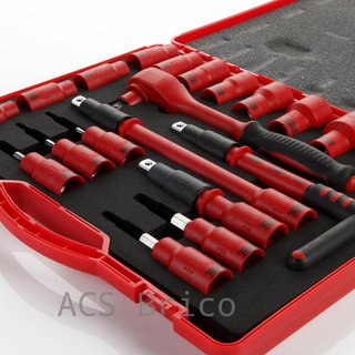 Juego Llaves de Vaso Aisladas de 1/2" - 20 Piezas Alyco 190300