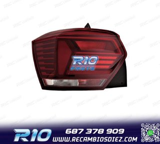 PILOTO IZQ VOLKSWAGEN VW POLO 17-21 BLANCO ROJO