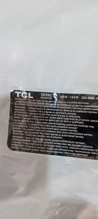 TCL 55V6C G0102-000596 40-R75PT5-MAA2HG