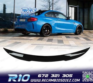 ALERON SPOILER BMW F22 LOOK M4 NEGRO BRILLO