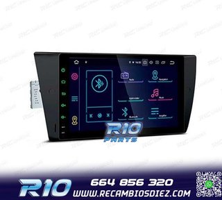 RADIO GPS ANDROID 14 BMW E90 E91 E92 E93 PANTALLA 9" TACTIL