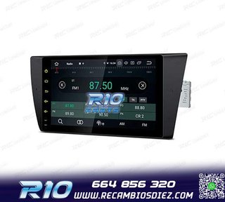 RADIO GPS ANDROID 14 BMW E90 E91 E92 E93 PANTALLA 9" TACTIL