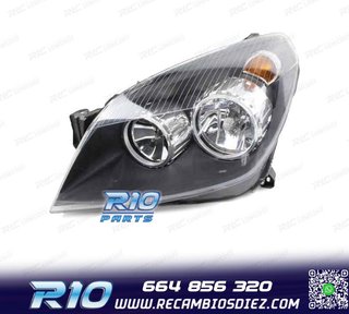FARO IZQ PARA OPEL ASTRA H FONDO NEGRO 04-11