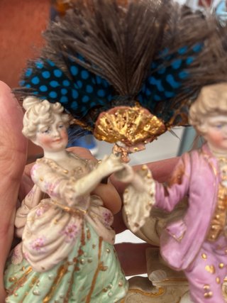 Antigua figura porcelana finales S. XIX