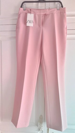 Traje Zara Blazer Entallada y Pantalón Flare