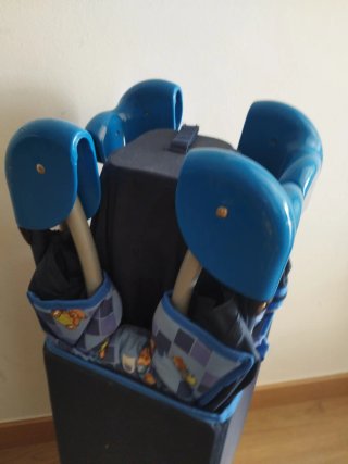Cuna de viaje plegable y parque infantil MS