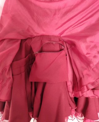 Traje Flamenca Gitana Burdeos
