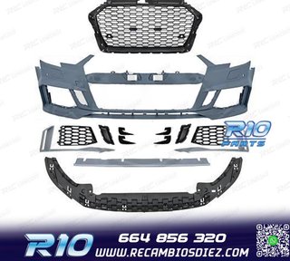 PARAGOLPES DELANTERO AUDI A3 SPORTBACK 16-20 LOOK RS3 PDC