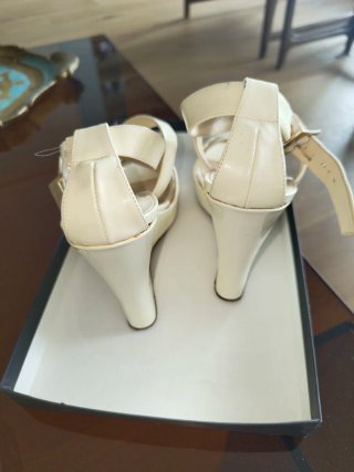 Sandalias Jimmy Choo Beige/Blanco