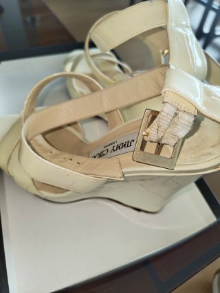Sandalias Jimmy Choo Beige/Blanco