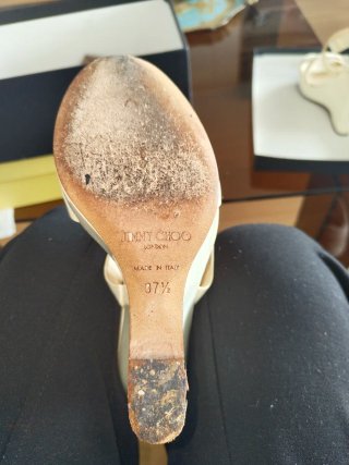 Sandalias Jimmy Choo Beige/Blanco
