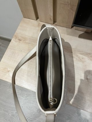 Bolso Tous Beige y Blanco. Con tiket de auténtico.