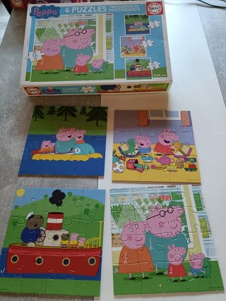 Lote 4 Juegos Educativos Disney y Peppa Pig