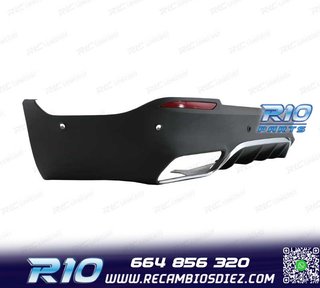 DIFUSOR MERCEDES GLC X253 15-18 LOOK AMG GLC63 + COLAS ES
