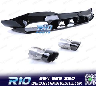 DIFUSOR MERCEDES CLA C118 19- AMG NEGRO BRILLO + COLAS ESCAP