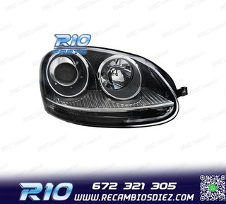 FARO DCH XENON VOLKSWAGEN VW GOLF 5 03-08 LOOK GTI FONDO NEG