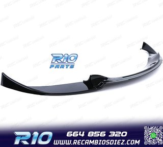 SPOILER LIP BMW E60 E61 07-10 LOOK M5 NEGRO BRILLO