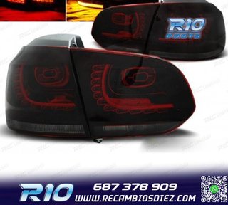 PILOTOS VOLKSWAGEN GOLF 6 08-12 LED ROJO AHUMADO