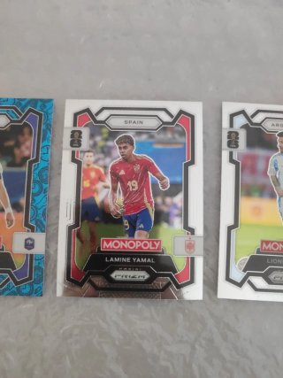 Lote 4 Cartas de Fútbol Panini Monopoly