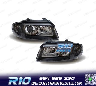 FAROS AUDI A4 B5 99-01 FONDO NEGRO
