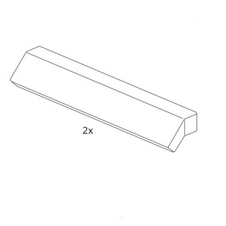 2 Tiradores BRIMNES IKEA Blancos de 15 cm.