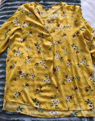 Blusa floral amarilla Primark Talla 38