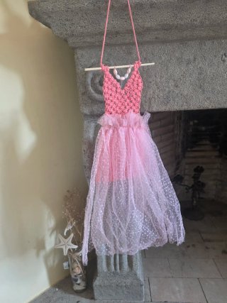 Decorazione macramè arazzo Boho  vestito bambina