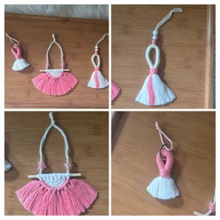 Decorazione macramè arazzo Boho  vestito bambina