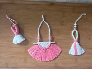 Decorazione macramè arazzo Boho  vestito bambina