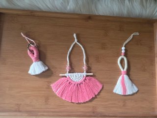 Decorazione macramè arazzo Boho  vestito bambina