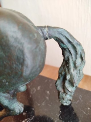 Escultura caballo bronce CABRIOLA L.Sánchez 1982
