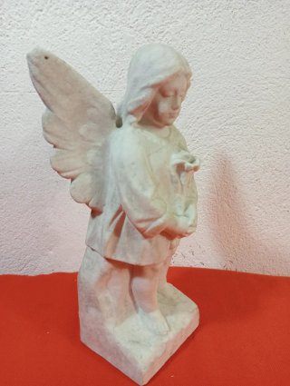 Scultura Angelo in Marmo - Italia '900
