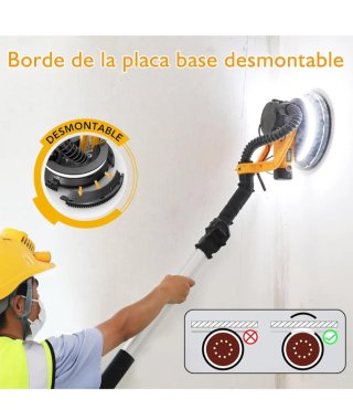 Lijadora Jirafa Pared/Techo 880W+Accesorios NUEVA