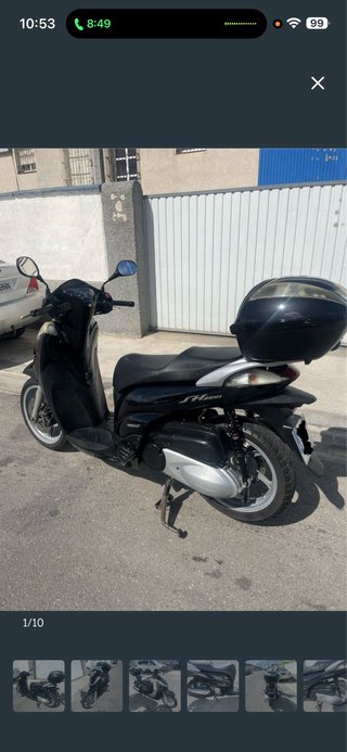 Honda SH 300i Scoopy Negra