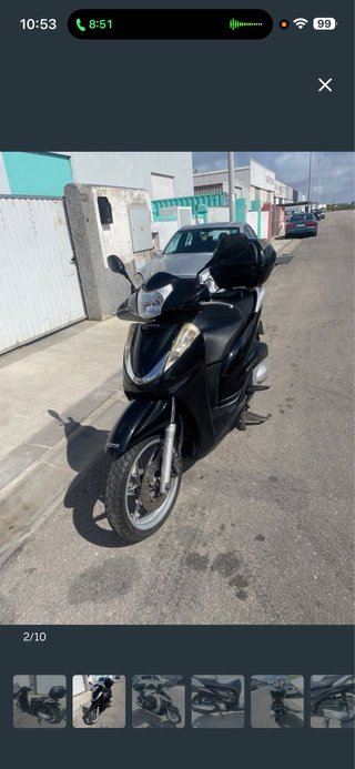 Honda SH 300i Scoopy Negra