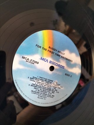 Buddy Holly For The First Time Anywhere LP