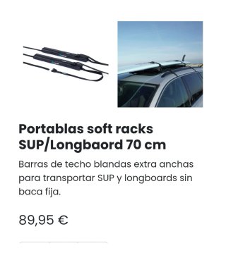 Porta tavole Surflogic per surf o SUP