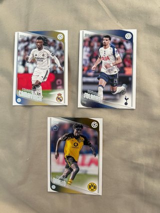 4 Cartas Topps Fútbol - Roots, Born Champ, Quenda.