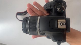 Canon 1000d+Lente 18-55+Tampa+ Fita+carregador