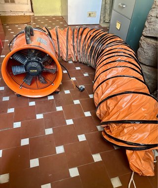 Ventilador Extractor Industrial VEVOR Naranja