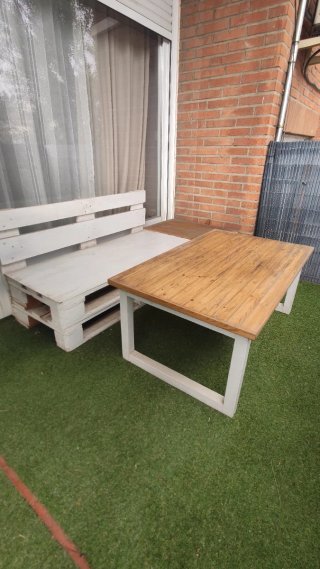 Conjunto de palets para jardín