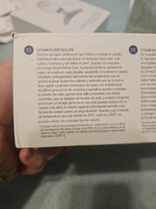 Plancha Bellissima Steam Elixir Deluxe