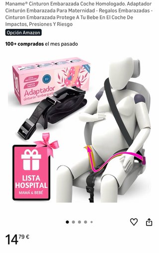 Dos Adaptadores Cinturón Embarazada Coche