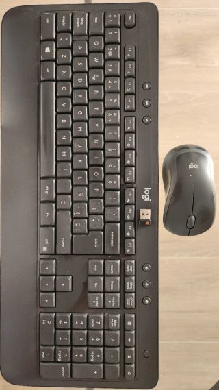 Teclado y Ratón Inalámbricos Logitech Negro