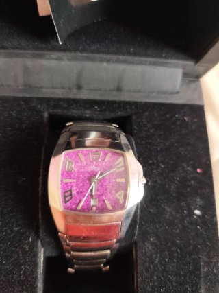 Reloj Lotus Mujer Plata Esfera Morada